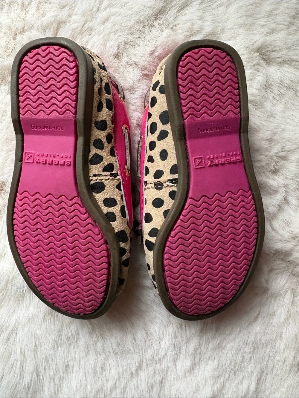 Sperry Top Siders Boat Shoe Leopard and Pink